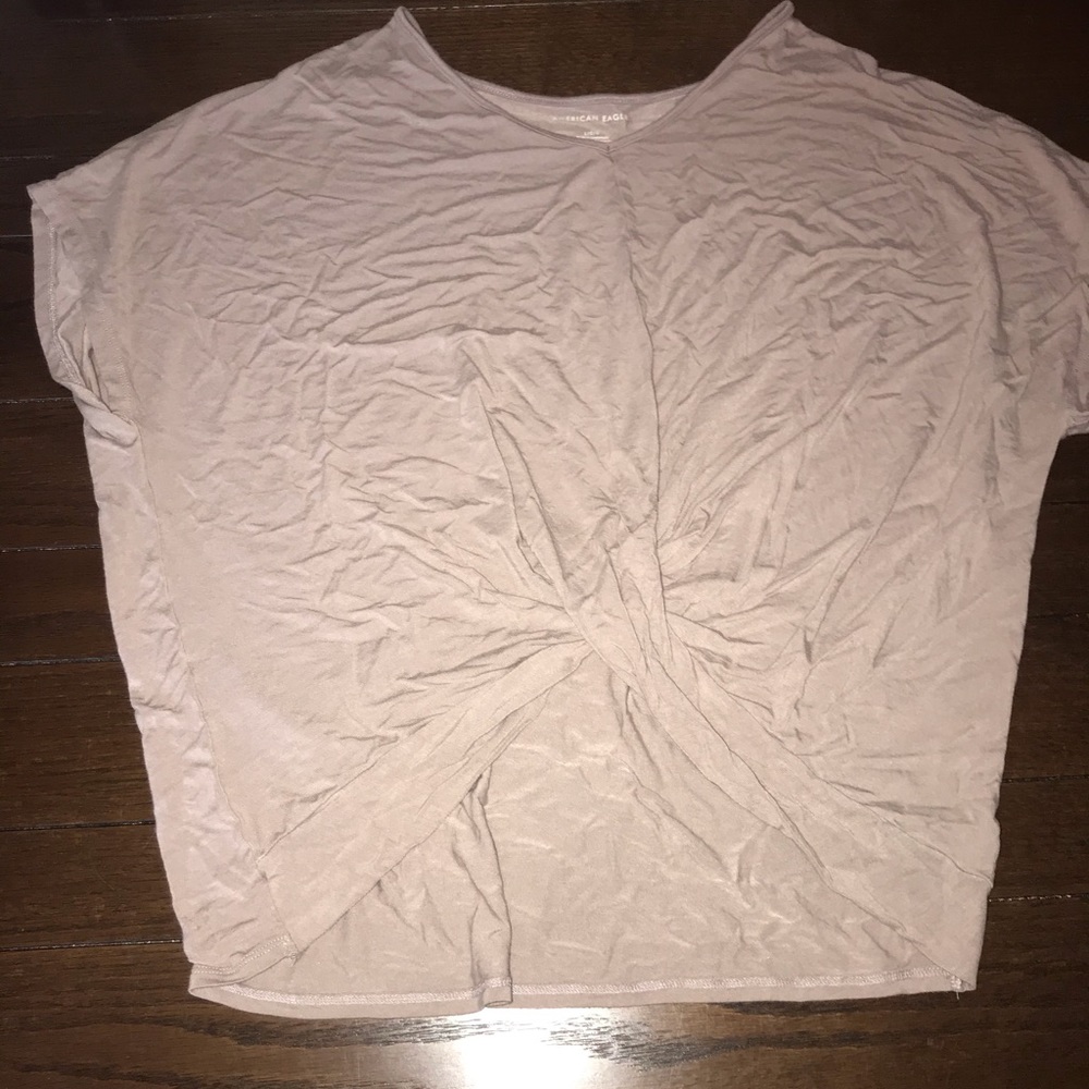 American eagle twist front shirt